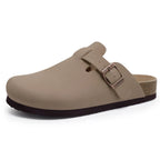 Suede Cork-Footbed Mules