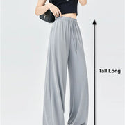 Summer Ice  Pants  Wide Leg Petite To Regular UPF50+  Sunscreen Pants, Breathable, Thin, Hanging Casual Pants Elastic Stretchy