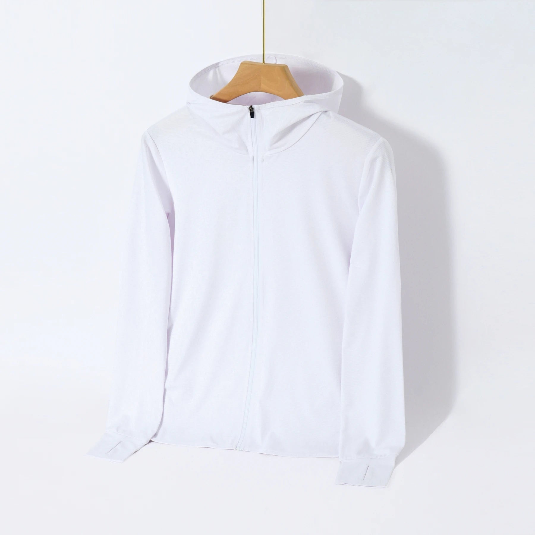 Summer Thin Ice Silk UV Women's Sunscreen Swimwear Jacket Front Zip UPF 50+ Fishing Clothing Couple Sunwear