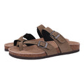 Suede Cork-Footbed Mules