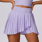 Aurelia Sun Sleeveless Golf Polo & Skort Set – White – image 12