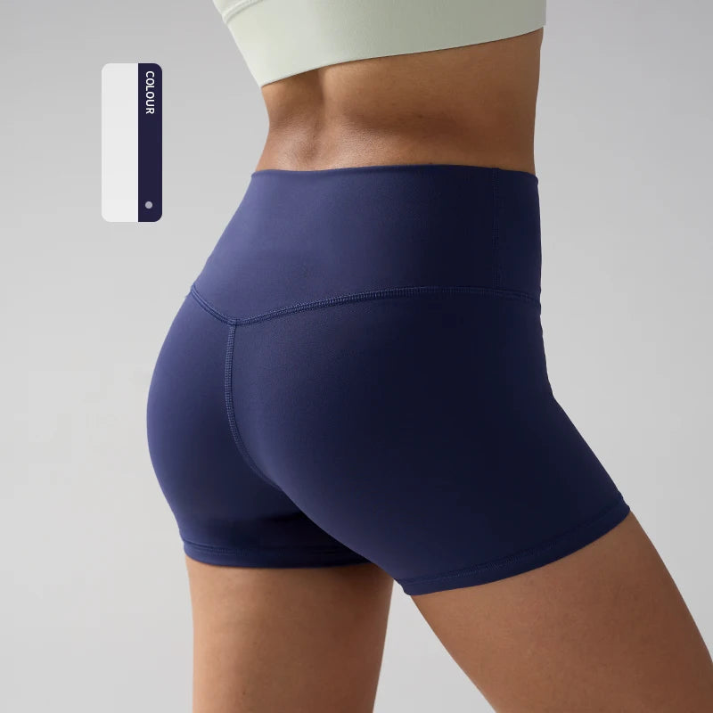 Aurelia Sun Quick-Dry High-Waist Yoga Shorts – Orange – image 12