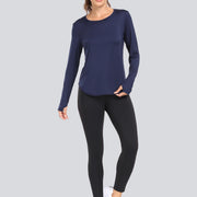 Women T-Shirts Sun Protection Sports Long Sleeves UV Protection Loose Breathable Running Yoga Clothes Fitness