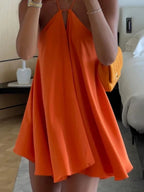Off-Shoulder Sleeveless Dress