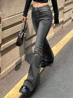 Denim High-Waist Flared Jeans
