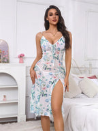 Floral V-Neck Nightdress