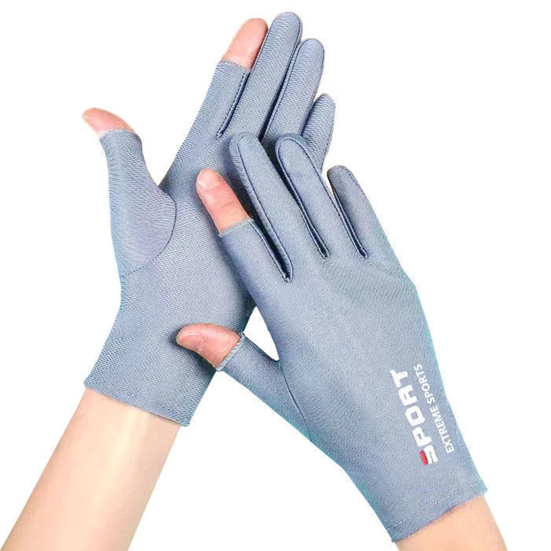 Anti-UV Men Women Fishing Gloves Sunscreen Antiskid Spring   Breathable Cycling Sport Gloves Fishing