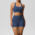 Pocketed Crossover Activewear Set