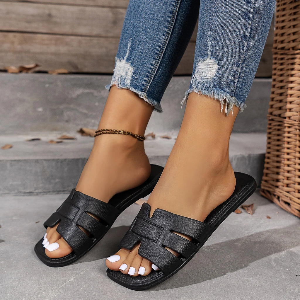 Lightweight Open-Toe Flat Sandals