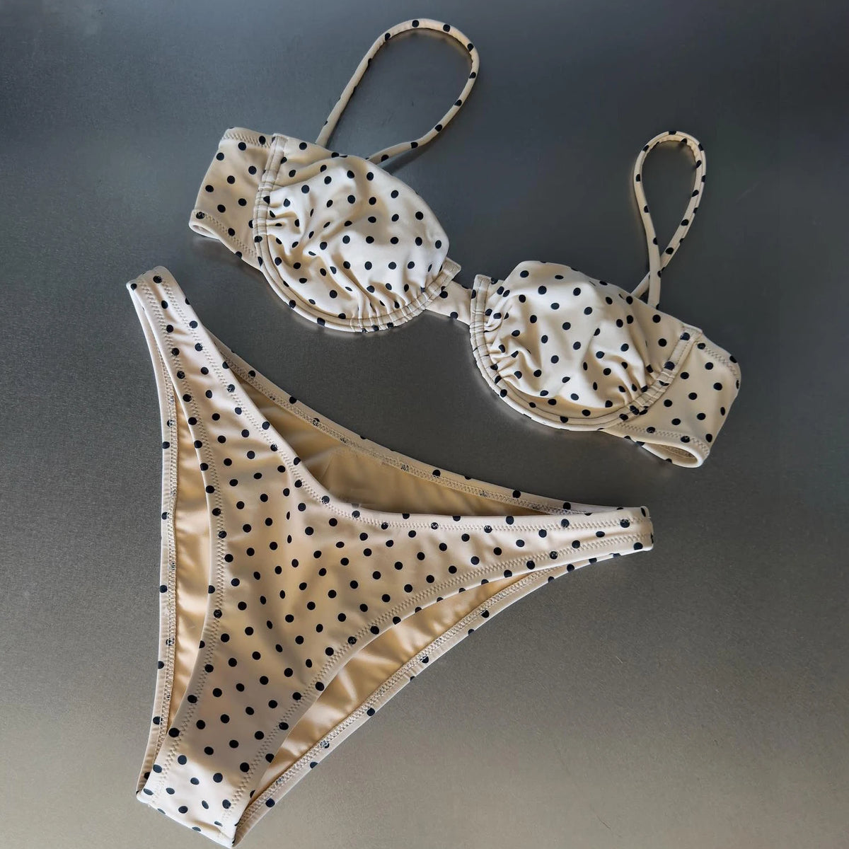 Polka Dot Bandeau Bikini