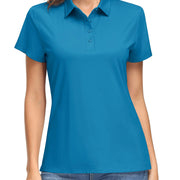 TACVASEN UPF50+ UV Protection Quick Dry Polo T-Shirts Womens Summer Short Sleeve Golf Sports Tee Shirts Breathable Workout Tops