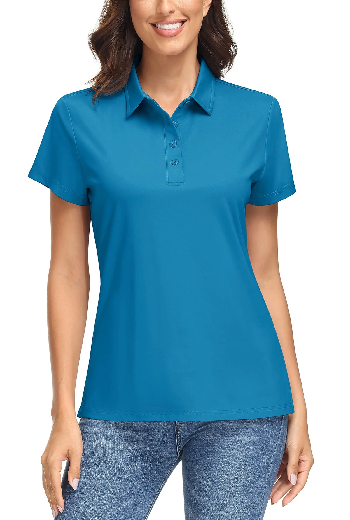 UPF 50+ Short-Sleeve Golf Polo