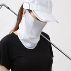 Ice Silk UV Face Scarf for Women Men, Sun Protection Neck Cover, Breathable Sports Mask for Golf Cycling Outdoor sun screen
