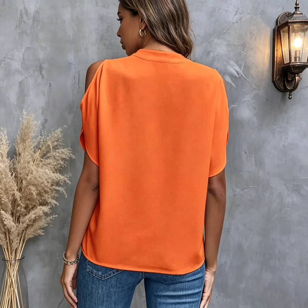 Luna V-Neck Relaxed Blouse