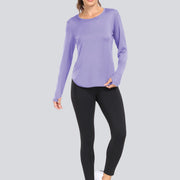 Women T-Shirts Sun Protection Sports Long Sleeves UV Protection Loose Breathable Running Yoga Clothes Fitness