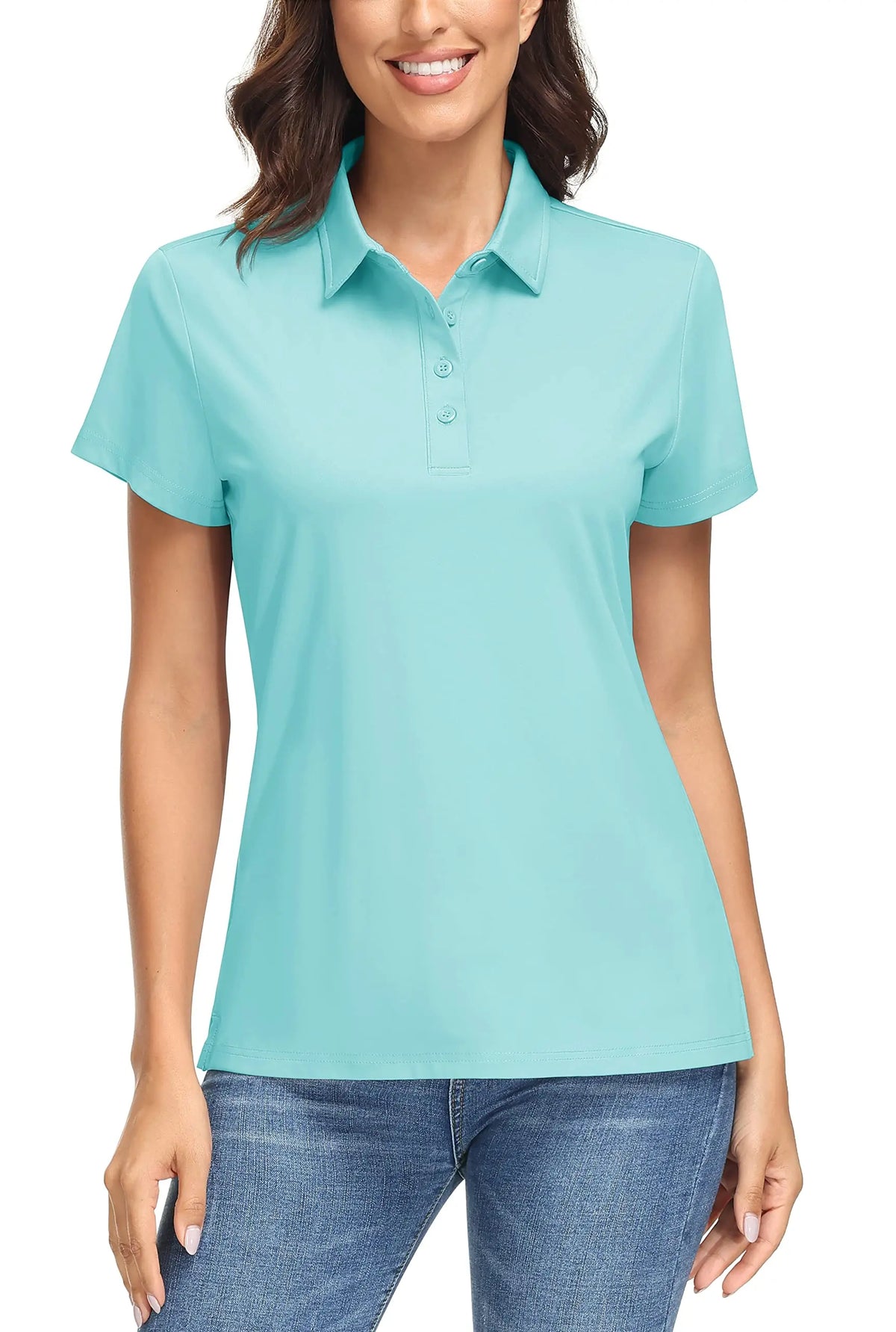UPF 50+ Short-Sleeve Golf Polo