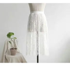 Layered Lace Tulle Skirt