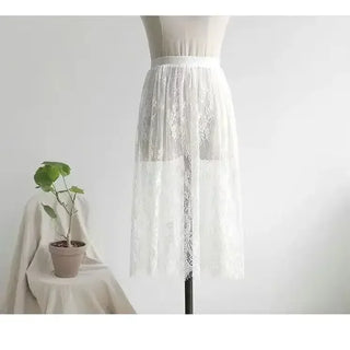 Layered Lace Tulle Skirt