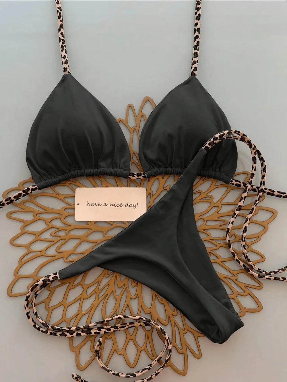 Aurelia Sun Triangle Tie-Side Bikini – Multi-Colour Style 0040A – image 1