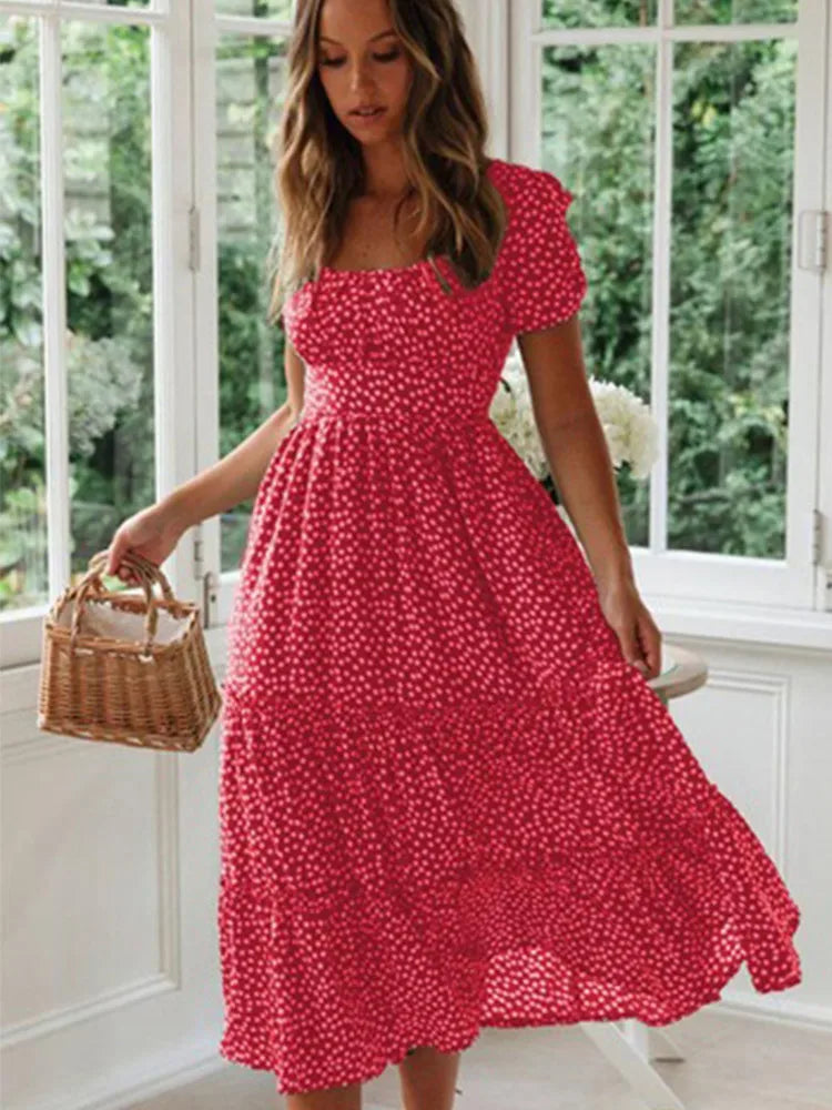Marina Floral Printed Maxi Dress