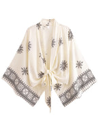 Floral Batwing Kimono Cover-Up
