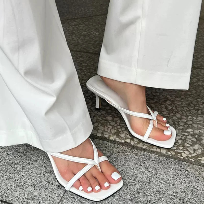 Toe-Post High Heel Sandals