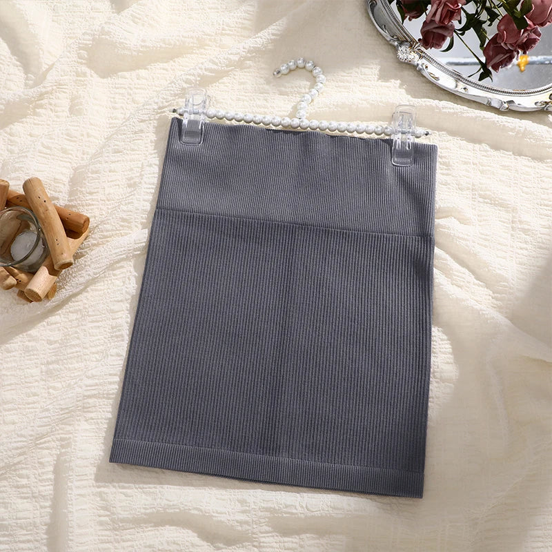 Knitted High-Waist Pencil Skirt