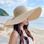 Oversized Bow Straw Sun Hat