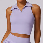 Aurelia Sun Sleeveless Golf Polo & Skort Set – Blue – image 14