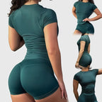 Aurelia Sun Short Sleeve Seamless Training Set – Ink Blue – image 1