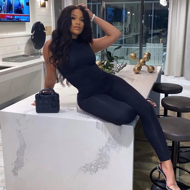 Sculpt Sleeveless Active Jumpsuit