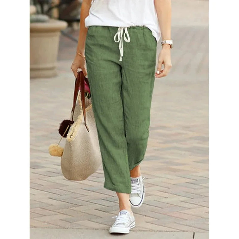 Drawstring Relaxed Everyday Pants