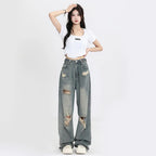 Denim High-Waist Wide-Leg Jeans
