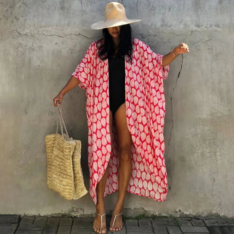 Tie-Dye Kimono Beach Cover-Up