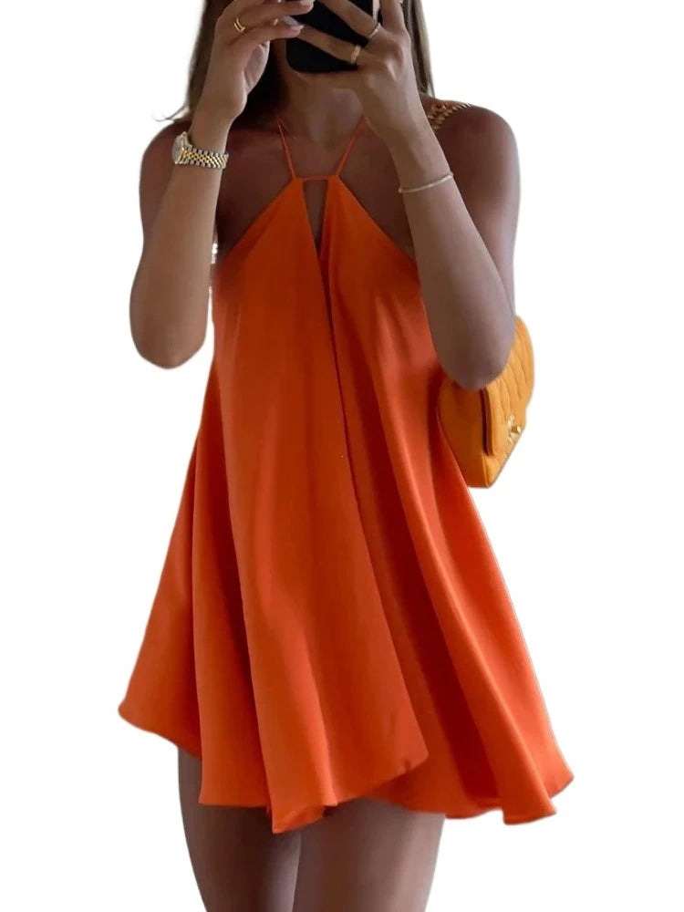 Off-Shoulder Sleeveless Dress