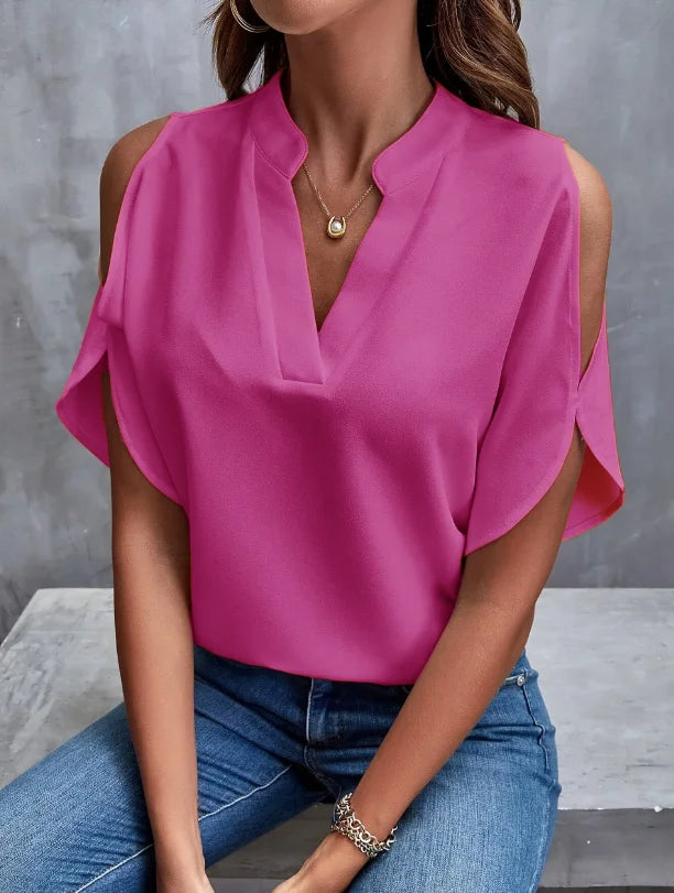 Luna V-Neck Relaxed Blouse