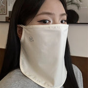 2026 New Summer Ice Silk Sunscreen Mask for Women, Thin, Breathable, UV Resistant, Cycling Neck Protection, Sunshade Veil
