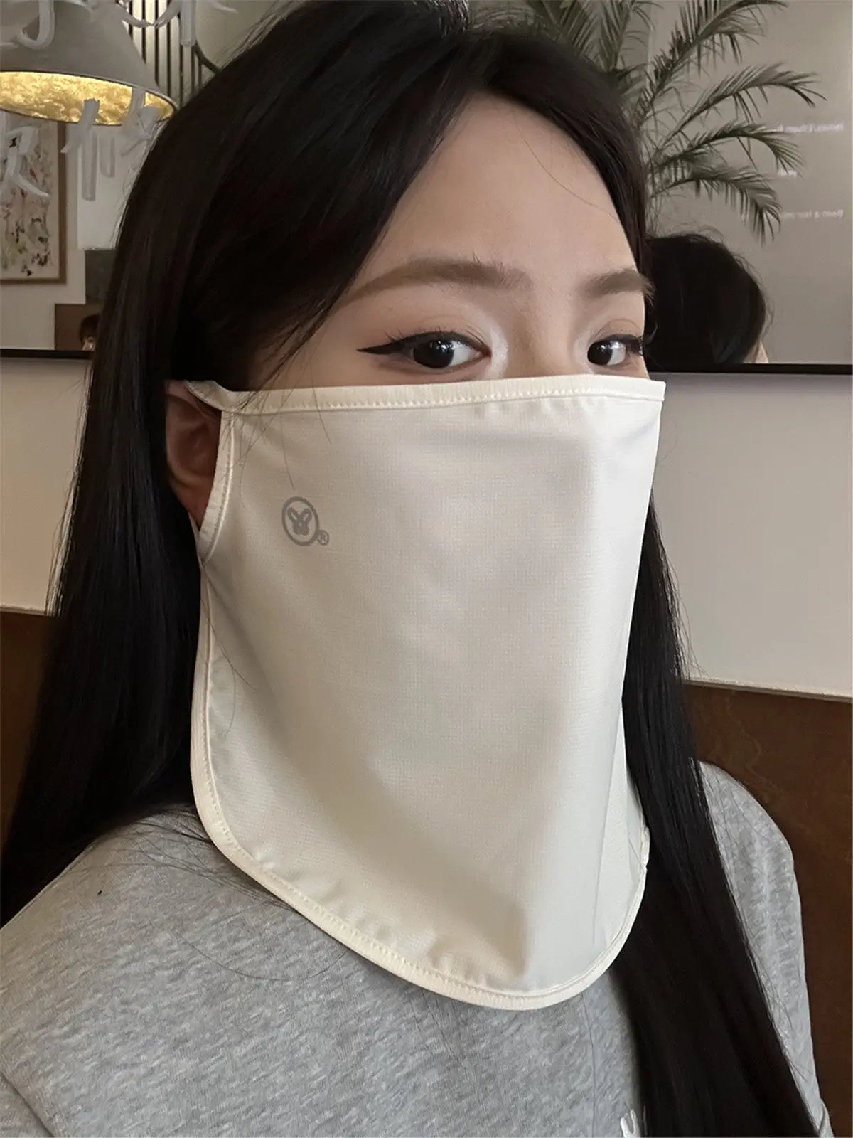 2026 New Summer Ice Silk Sunscreen Mask for Women, Thin, Breathable, UV Resistant, Cycling Neck Protection, Sunshade Veil