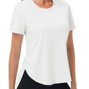 TACVASEN UPF 50+ Workout Tops for Women Short Sleeve Sun Protection Quick Dry Wicking T Shirt Summer Yoga Athletic Running Gym