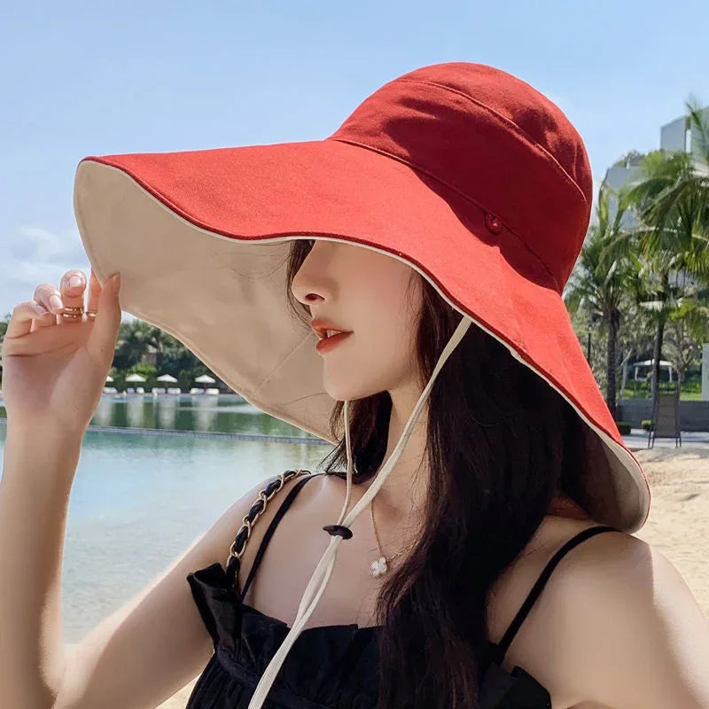 Reversible Wide Brim Sun Hat