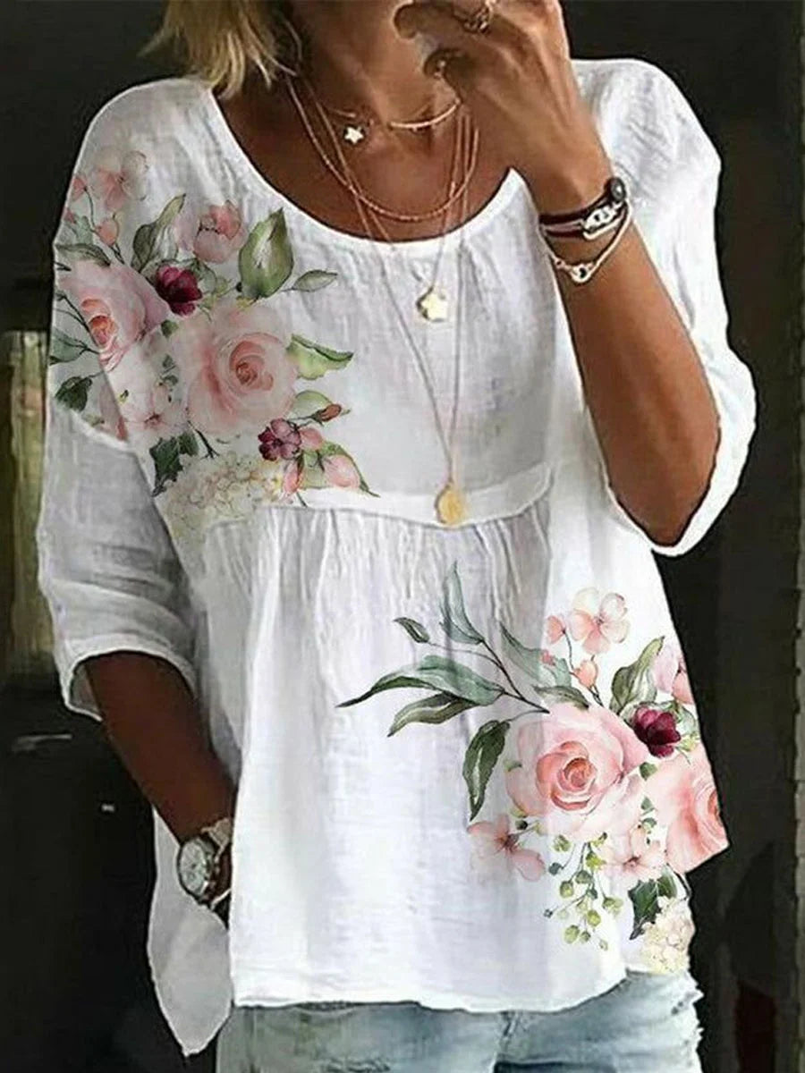 Printed Relaxed Blouse