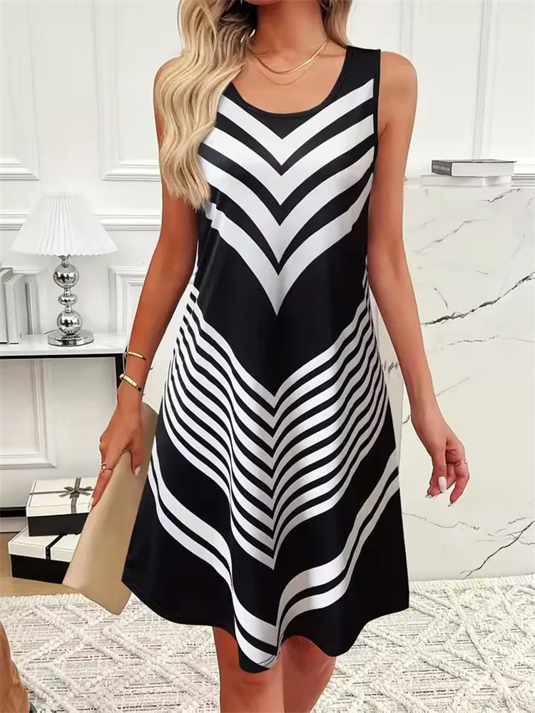 Striped Sleeveless Sundress