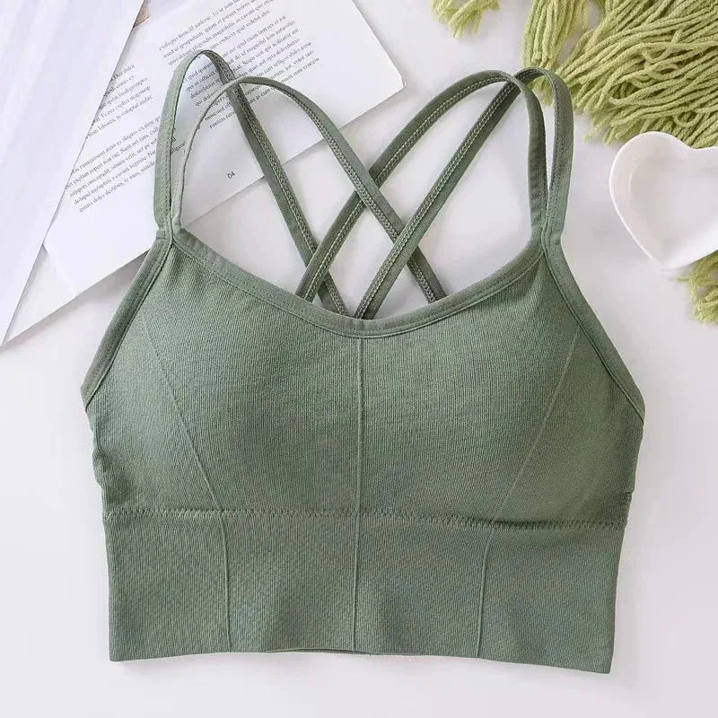 Cross-Strap Comfort Sports Bra