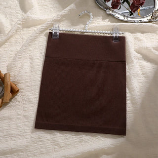 Knitted High-Waist Pencil Skirt