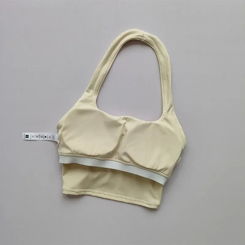 Aurelia Sun Open-Back Training Sports Bra – Yellow – image 5