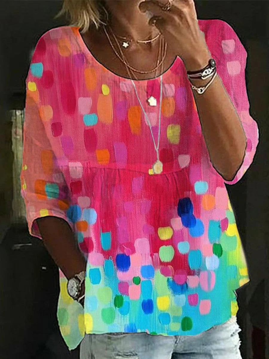 Printed Relaxed Blouse