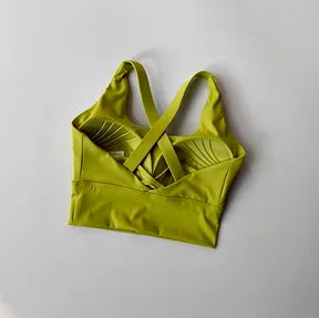 Aurelia Sun Racerback Performance Sports Bra – Green – image 12