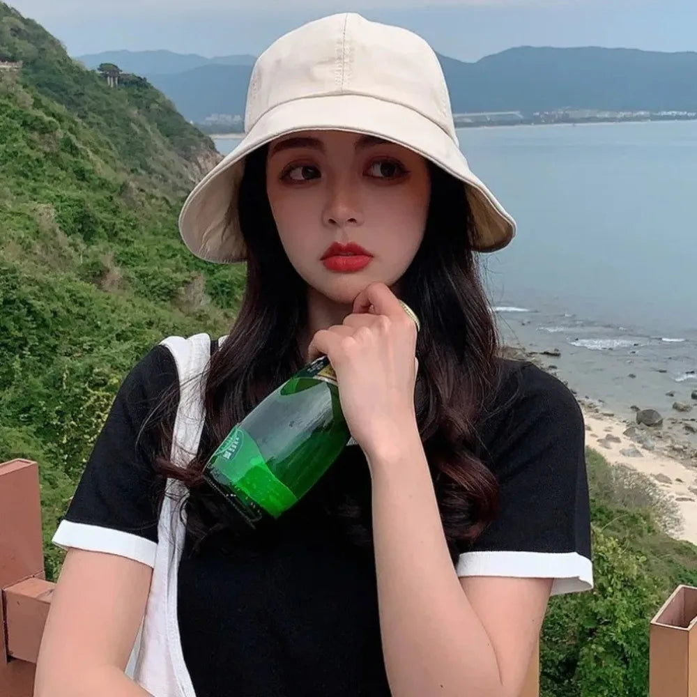 Velcro Wide Brim Bucket Hat