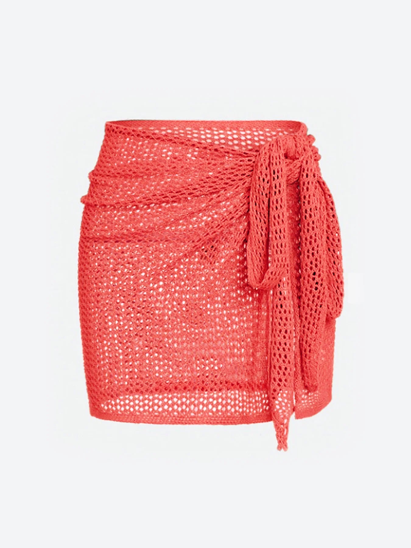 Strappy Knit Split Beach Dress