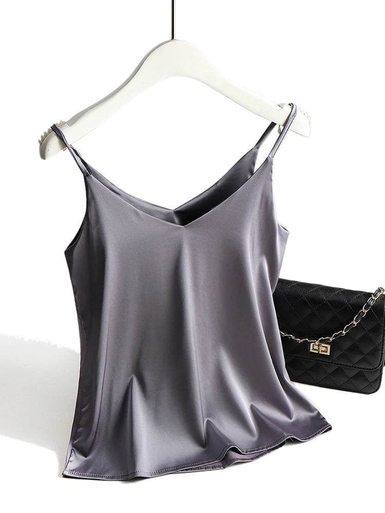 Satin-Look Halter Camisole